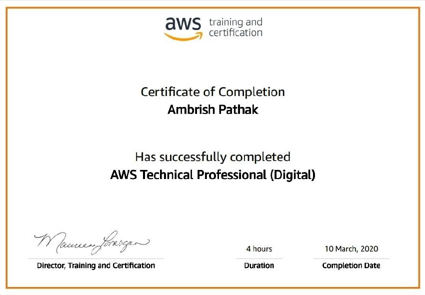 AWS Technical Professional